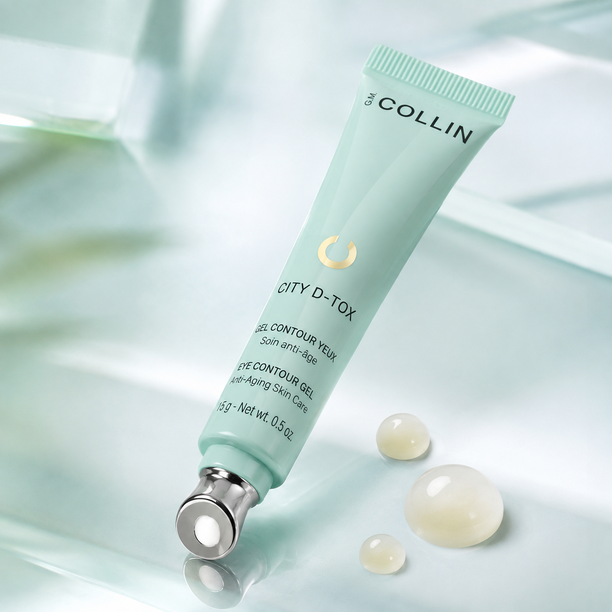 G.M. Collin Oogverzorging | City D-Tox Eye Contour Gel 15ml – Verkoelende Anti-Aging Ooggel tegen Wallen, Donkere Kringen & Expressielijntjes