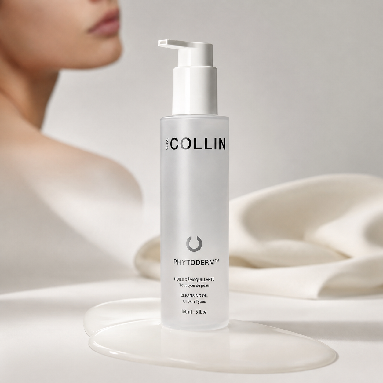 G.M. Collin Serum | Phytoderm Cleansing Oil 150ml – Reinigingsolie & Make-up Remover voor een Zachte, Gehydrateerde Huid