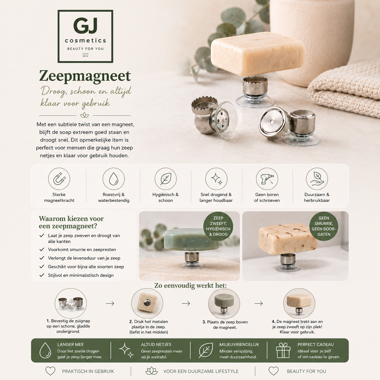 Zeepmagneet voor Bars