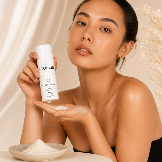 G.M. Collin Reiniging | Active Exfoliant Powder 60g – Triple Action Exfoliërende Poeder | Met Salicylzuur, Papaja-enzymen & Rijstpoeder