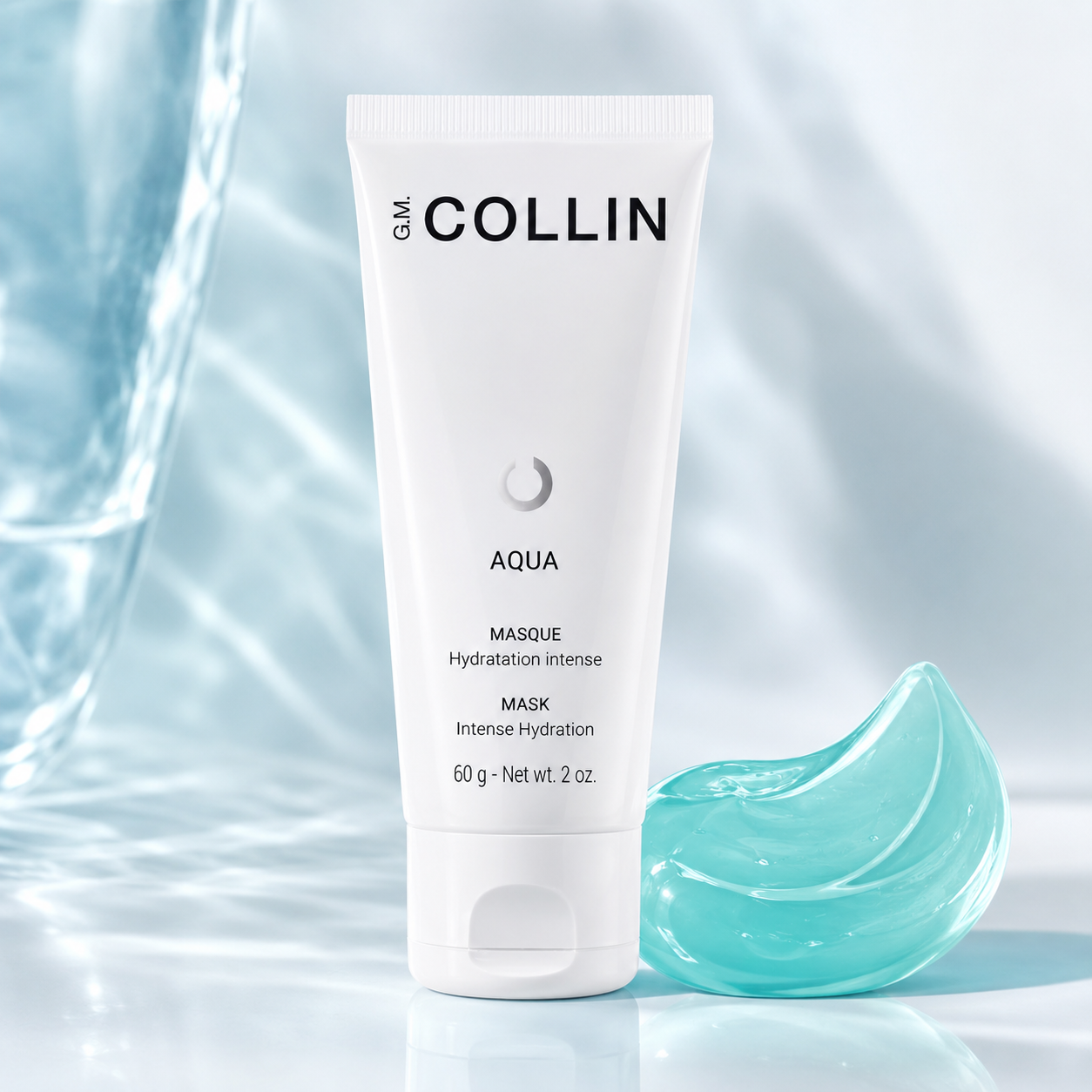 G.M. Collin Masker | Aqua Mask | Intens Hydraterend Gezichtsmasker 60g | Verkoelend Gelmasker voor Vochtarme Huid