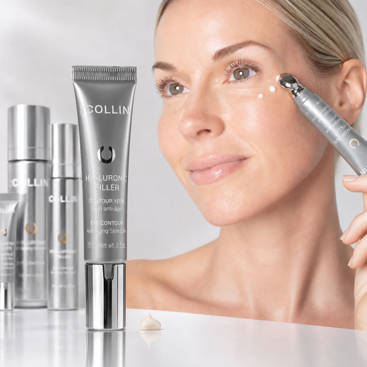 G.M. Collin Oogverzorging | Hyaluronic Filler Eye Contour – Oogcrème met 4 Vormen Hyaluronzuur tegen Rimpels, Donkere Kringen & Wallen
