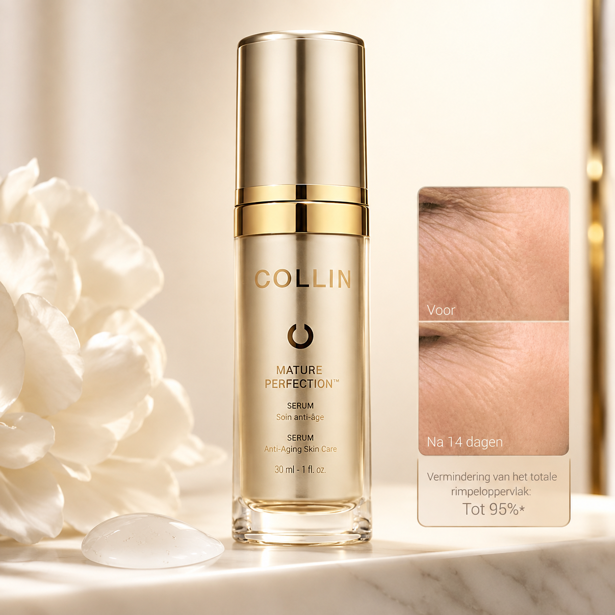 G.M. Collin Serum | Mature Perfection Serum 30ml – Intensief Anti-Aging Serum voor Rijpe Huid, Diepe Rimpels & Volumeverlies