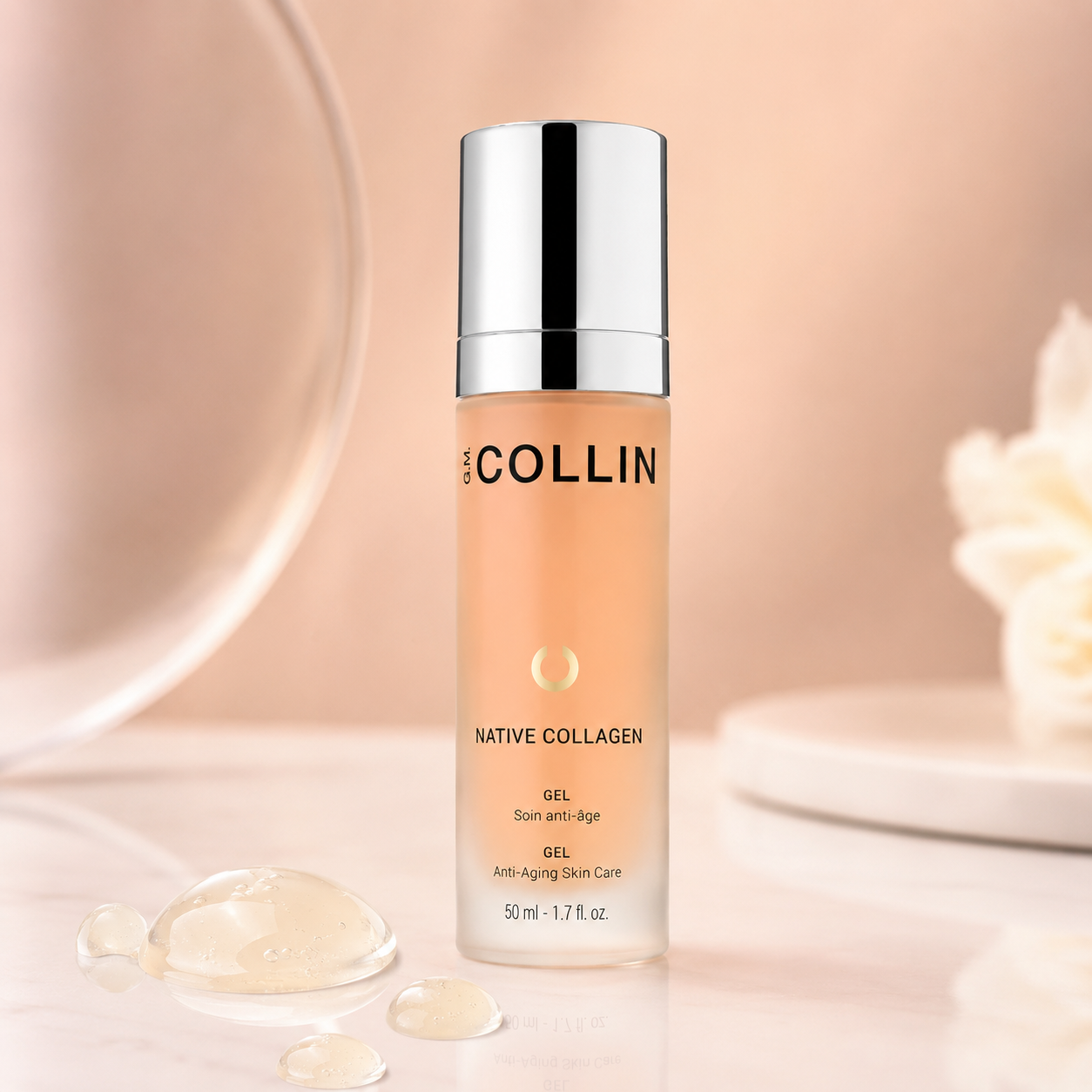 G.M. Collin Crème | Native Collagen Gel 50ml – Hydraterende Collageengel met Hyaluronzuur tegen Fijne Lijntjes & Droge Huid