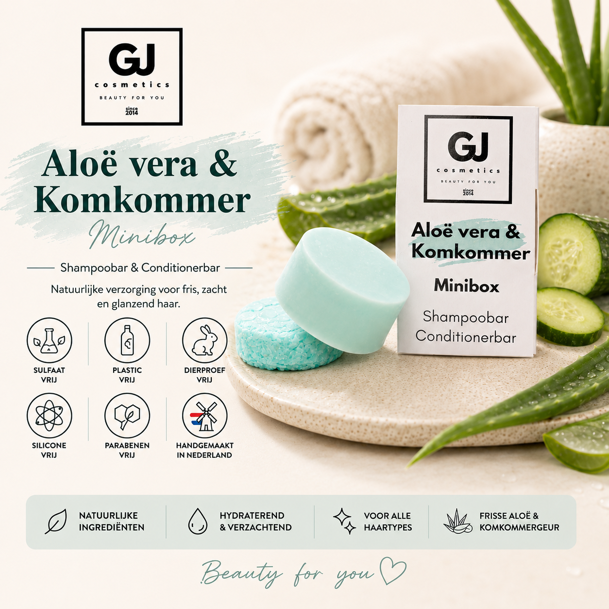 Proefpakket minibox Aloë Vera & Komkommer