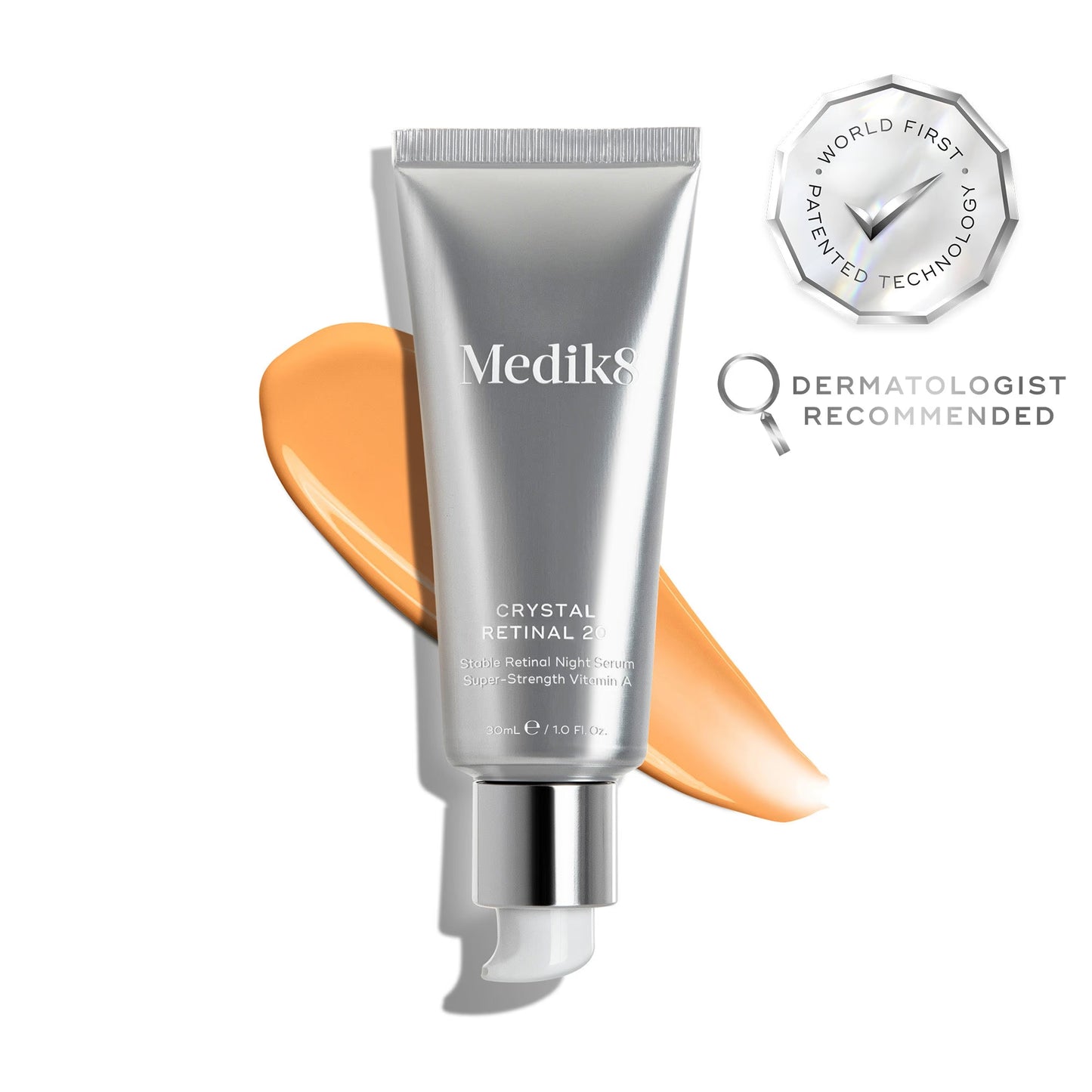 Medik8 Serum | Crystal Retinal 20® 30ml – 0,20% Retinal Anti-Aging Nachtserum voor Ervaren Vitamine A-Gebruikers