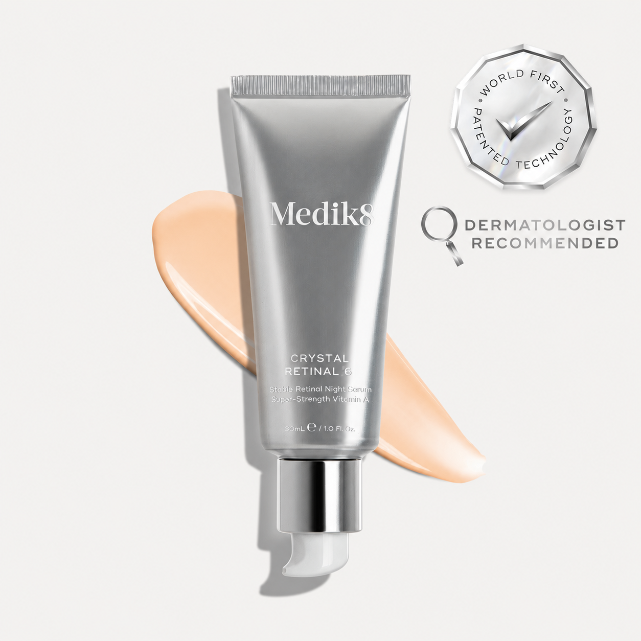Medik8 Serum | Crystal Retinal 6® 30ml – 0,06% Retinal Anti-Aging Nachtserum voor Regelmatige Vitamine A-Gebruikers